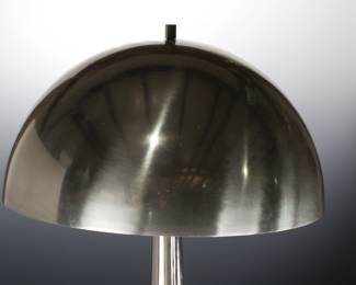 1970s Vintage Laurel Mushroom Lamp Chrome V-1121 4339 	25in H x 16.25in Diameter 	289022

