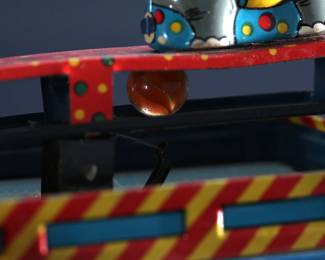 Vintage Japanese Tin Litho Toy Circus Truck Clown Elephant	4x3x8in	196064
