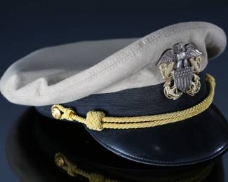 US Navy Officers Cap Dress Khaki UNIFORM Hat  Bancroft Pak-Hat	7	199124

