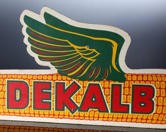 Vintage Original Dekalb Winged Corn Masonite Sign	16.25x31.25	196058
