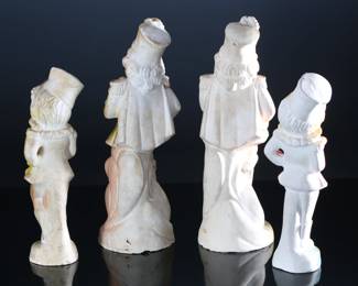 Lot of 4 Vintage Carnival Chalkware Band Girls Majorette		196079
