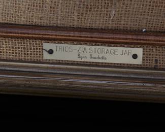 Original Art Lynn Touchette Trios-Zia Storage Jar Painting 	Frame: 13x14.75x2in	199152
