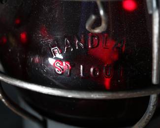 Antique Handlan St. Louis Lantern Property of Lonestar Gas Co Kerosene Lamp	10x7.5x7in	199105
