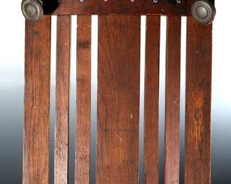 Antique Oak Wood Slat Automotive Mechanics Creeper	5x20.5x44.25in	199066
