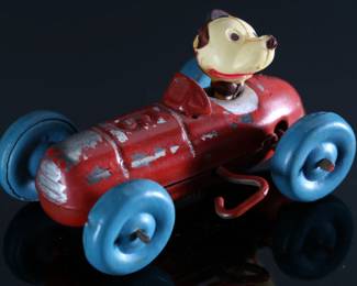 1940s Occupied Japan Mickey Mouse Race Car Masdaya Wind-Up Celluloid/Tin	2x2x3in	196149
