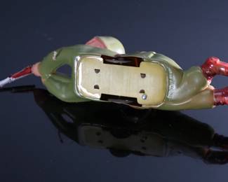 Vintage Occupied Japan Celluloid Crawling Soldier Windup Toy	2.5x2.5x7,5in	196109
