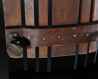 Antique Oak Wood Slat Automotive Mechanics Creeper	5x20.5x44.25in	199066
