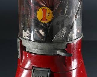 1 Cent Gumball Machine Folk Art  CoinOp	12.5x6.5x6.5in	196219
