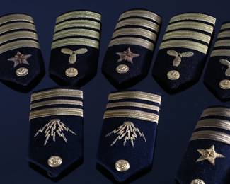Lot of 5 Pairs US Military Shoulder Boards 	5.45x2.35in	199141
