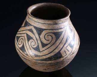 Pre-Columbian Gila Anasazi Olla Pot Vessel Native American Potter 	5in H x 5.15in Diameter at widest point 	289018
