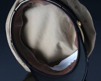 US Navy Military Sealift Command Officer Dress Visor Hat Cap	Size: unmarked look like 7.25	199121
