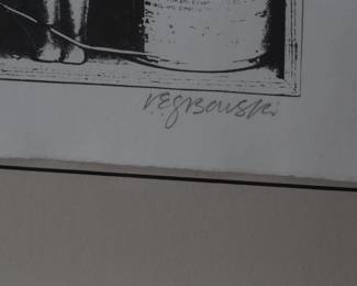 *Singed* Ron Gasowski/Rita Dove Litho Ozone Framed Art Work 	Frame: 24x27.5in	196245
