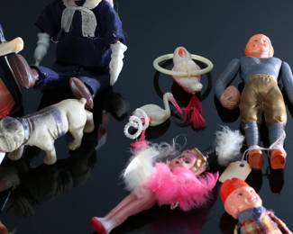 Lot of 14 Vintage Occupied Japan Celluloid Toys		196108
