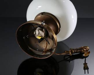 Art Deco Milk Glass Sawtooth 3-Tier Lamp Light Fixture 	12in H x 8in Diameter 	196224
