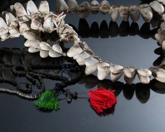 Vintage Silk Moth Cocoon Leg Rattles Native Mayo Indians	40in long 	196171
