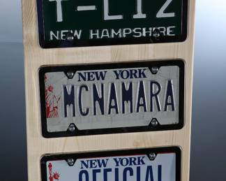 Garage/Man Cave Art Mounted License Plates&nbsp;	39.75x14.25x0.75in	199068
