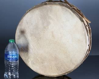 Vintage Mayo Indian Tribal Drum Mexican	4in H x 14in Diameter 	196173
