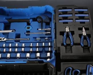 Kobalt 200-Piece Household Tool Set with Hard Case	Case: 21x18x9.75in	199113
