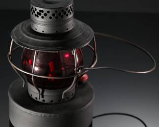 Antique Handlan St. Louis Lantern Property of Lonestar Gas Co Kerosene Lamp	10x7.5x7in	199105
