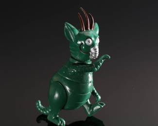 *Rare* 1960s Green 3 Horned Alien Creature The Electric Game Company Toy Figure Co.	5.5x2.5x3in	196141
