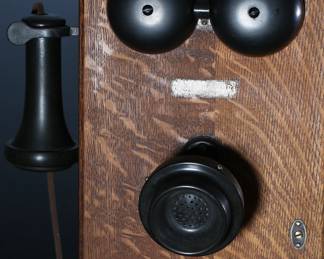 Antique Western Electric Wall Phone Hand Crank 	20.5x9.25(13in max) x11in	199083
