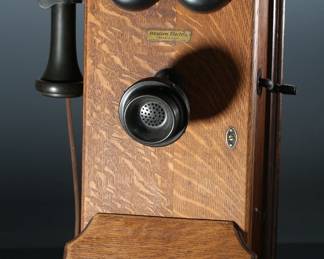 Antique Western Electric Wall Phone Hand Crank 	20.5x9.25(13in max) x11in	199083
