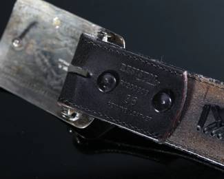 Vintage Resistol Leather Belt With Navajo Sterling Silver Turquoise Buckle - Size 36 - R1200303	2 x 7 x 7 in	198020
