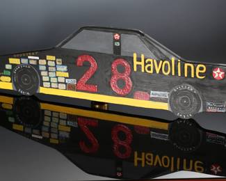 Nascar Folk Art Davey Allison by Gerry Stroud 	8.5x30.5x1in 	196177
