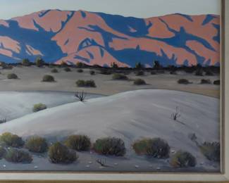 *Original* Painting Carl G. Bray Coachella Valley Mountain Landscape Art Oil on Board 	Board: 36x24in<BR>Frame:31.5x43.5x1.75in	199173
