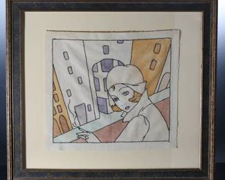 Textile Print Framed Art	Frame: 23.5x25.75in	196023
