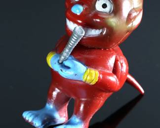 *Rare* 1960s Red Alien Creature The Electric Game Company Toy Figure Co.	4.5x2.5x3.5in	196137
