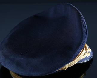 US Army Military Officer’s Dress Visor Hat Officer Cap Top Rank Louisville Cap Co	Size 7 1/8	199118
