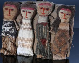 Chancay Chimu Peru Textile 4 Doll Cushion	2.5x8.5x6.5in	196235
