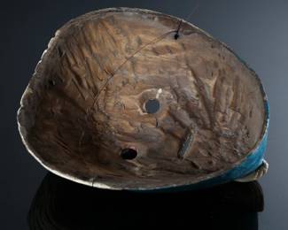 Vintage Juanegro Mexican Dance Mask Folk Art Blue	3.5x6.5x8in	196034
