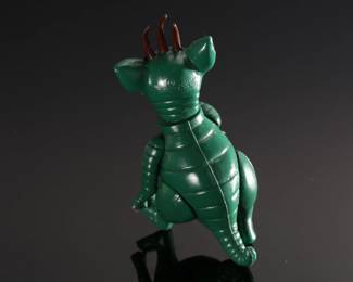 *Rare* 1960s Green 3 Horned Alien Creature The Electric Game Company Toy Figure Co.	5.5x2.5x3in	196141
