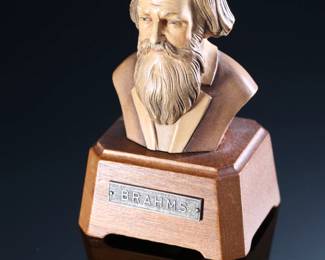 Reuge Wood Carved Brahms Bust Statue Swiss Musical Movement - Plays “Walzer”	6 x 4 x 3 in	198015
