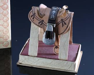 1950s Vintage Hopalong Cassidy Kids Watch in Box 	Box: 4.25x4.25x3in 	196094
