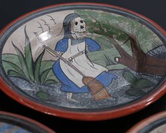 Lot of 6 A. Ramos Tonala Jalisco Mexico For Art Plates 	1x9.5inDiameter 	196239
