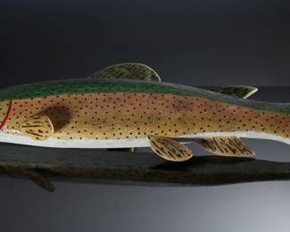 Lot of 3 Vintage Folk Art Carved Wood Fish		196045
