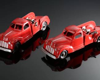 Lot of 2 Vintage Hubley 474 Kiddie Tow Truck Toys 	3x3x9.75in	196066
