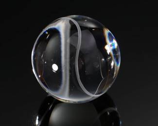 Tiffany & Co. Crystal Tennis Ball Paperweight Statue	2.5 x 2.5 x 2.5 in	198022
