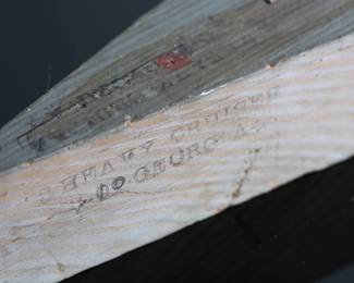 Heavy Cruiser Georgia wood Folk Art Navy Virginia-class battleship	6.3.75x26in Long 	196062
