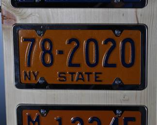 #2 Garage/Man Cave Art New York Mounted License Plates&nbsp;	32x14.5x0.75in	199069
