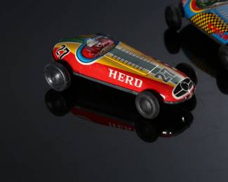 Lot of 3 Vintage Japan Tin Litho Toy Race cars 	1x2.1x3.85in	196207
