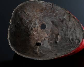 Vintage Juanegro Mexican Dance Mask Folk Art Red	3x6x7.5in	196036
