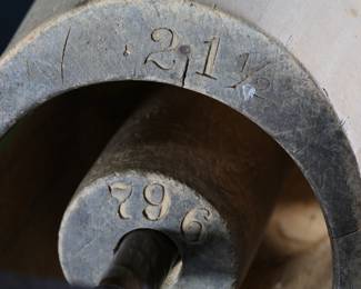 Vintage Midwest H.B. & D. Co. Wood Block Hat Mold Millinery Form 796 Size 22. 1/2  On Stand	14x5.5x7.25inb	199080
