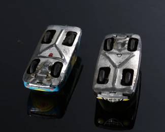 Lot of 2 Vintage Japan Tin Litho Toy Police Cars	0.9x1.35x3.25in	196211
