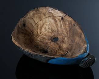 Vintage Juanegro Mexican Dance Mask Folk Art Blue #2	3x5x7in	196038
