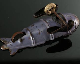 1930s Wyandotte Toys Buck Rogers Space Rocket Ship Pressed Steel	2.5x2.5x6.5in	196106
