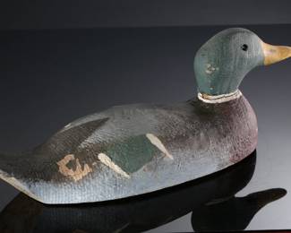 Wood Duck Decoy Carved Folk Art 	6x5.5x16in	196233
